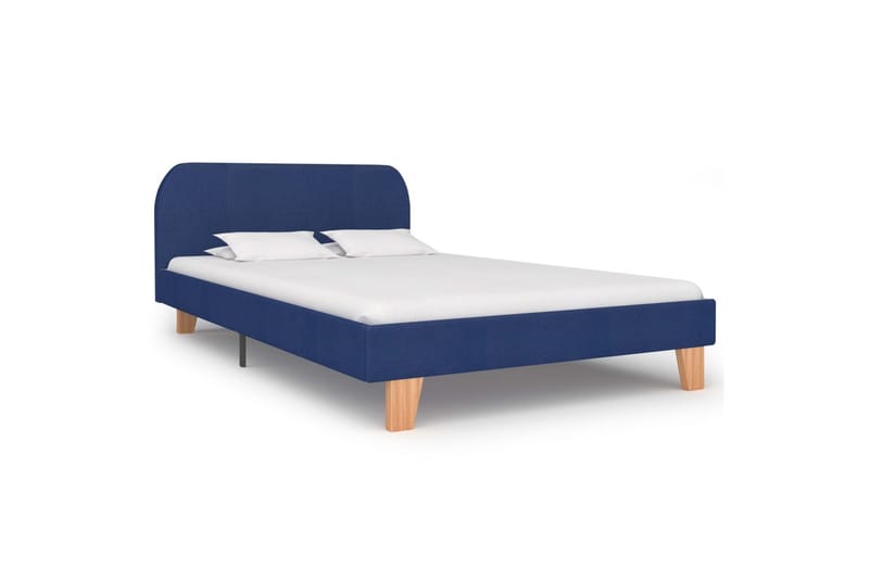 Sengeramme blå stoff 120x190 cm - Møbler - Senger - Sengeramme & sengestamme