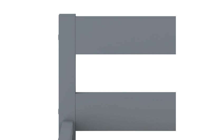 Sengeramme grå heltre furu 180x200 cm - Grå - Møbler - Senger - Sengeramme & sengestamme