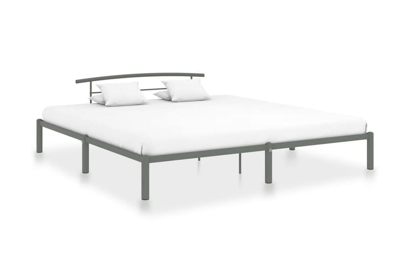 Sengeramme grå metall 180x200 cm - Møbler - Senger - Sengeramme & sengestamme