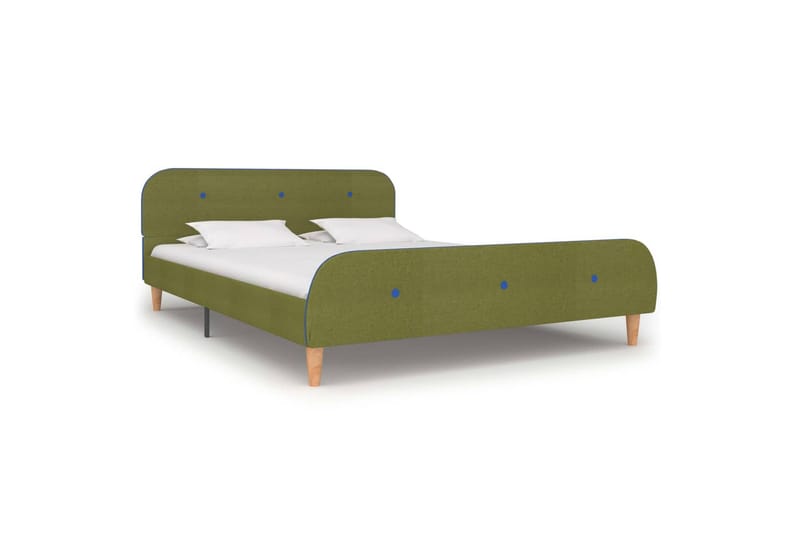 Sengeramme grønn stoff 135x190 cm - Møbler - Senger - Sengeramme & sengestamme