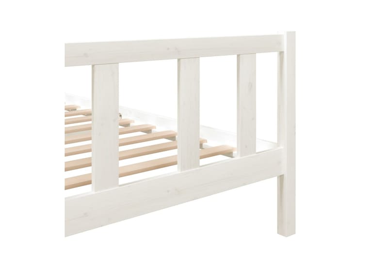 Sengeramme hvit heltre 120x200 cm - Hvit - Møbler - Senger - Sengeramme & sengestamme