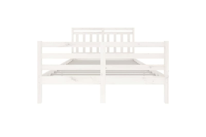 Sengeramme hvit heltre 140x200 cm - Hvit - Møbler - Senger - Sengeramme & sengestamme