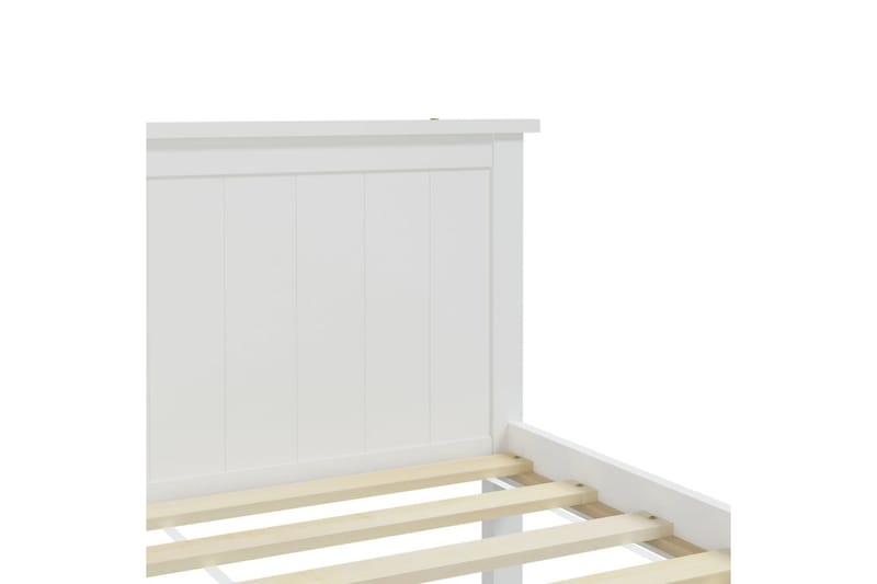 Sengeramme hvit heltre furu 180x200 cm - Hvit - Møbler - Senger - Sengeramme & sengestamme