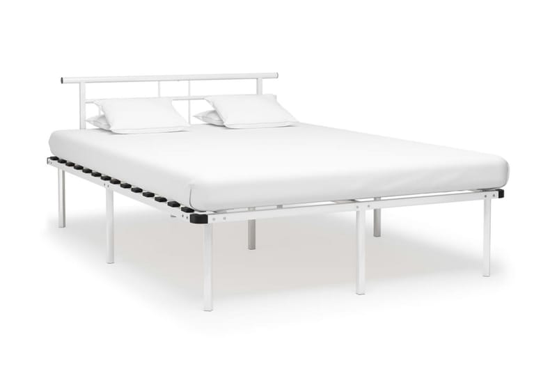 Sengeramme hvit metall 140x200 cm - Hvit - Møbler - Senger - Sengeramme & sengestamme