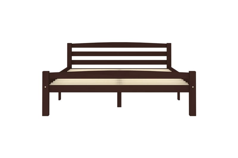 Sengeramme mørkebrun heltre furu 120x200 cm - Brun - Møbler - Senger - Sengeramme & sengestamme