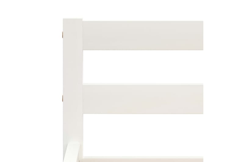 Sengeramme med 4 skuffer hvit heltre furu 140x200 cm - Hvit - Møbler - Senger - Sengeramme & sengestamme