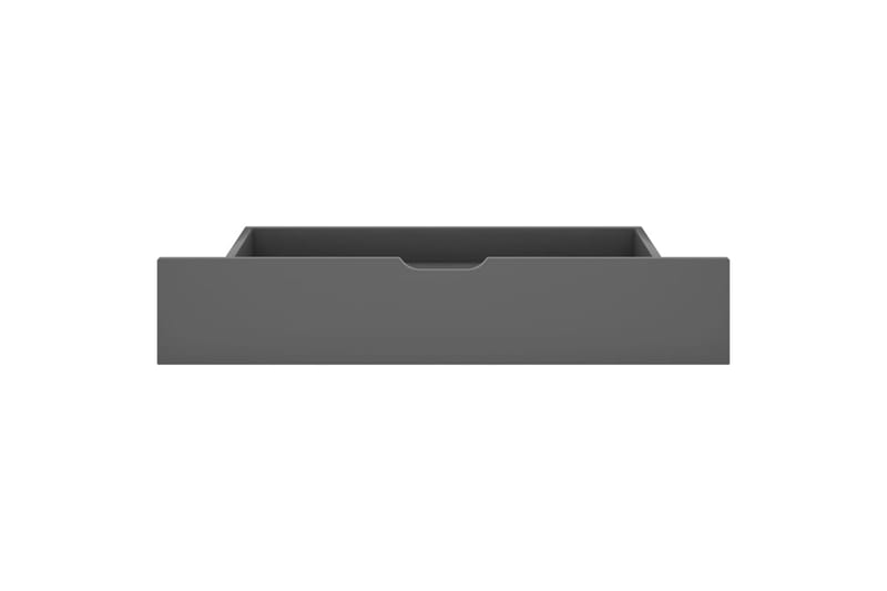 Sengeramme med 4 skuffer mørkegrå heltre furu 160x200 cm - Grå - Møbler - Senger - Sengeramme & sengestamme