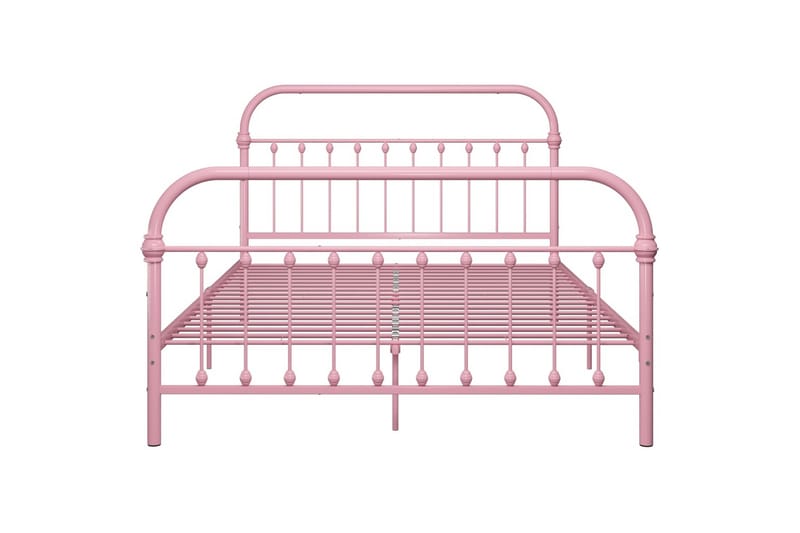 Sengeramme rosa metall 120x200 cm - Rosa - Møbler - Senger - Sengeramme & sengestamme