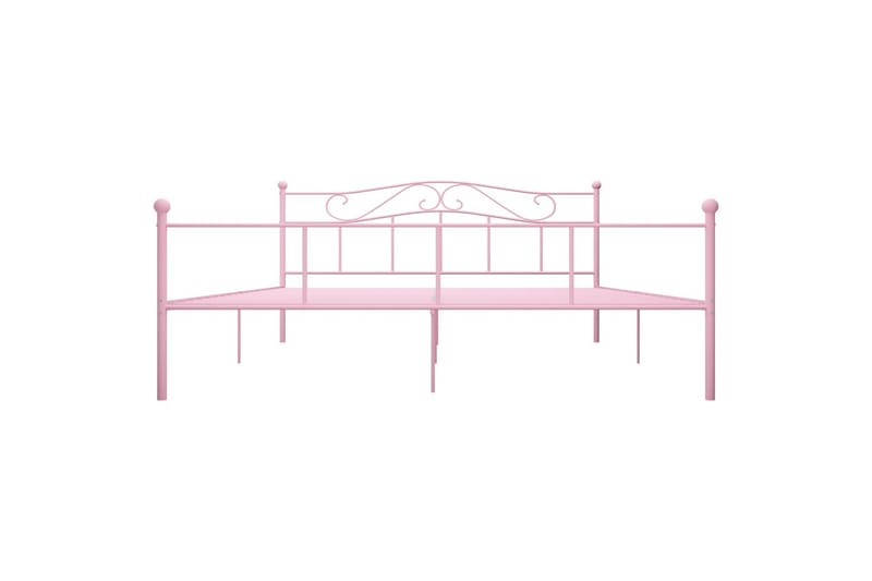 Sengeramme rosa metall 180x200 cm - Møbler - Senger - Sengeramme & sengestamme