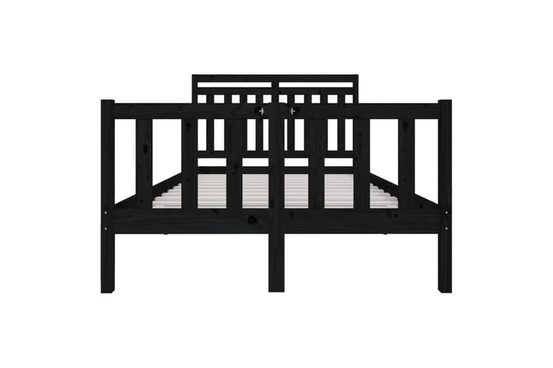 Sengeramme svart heltre 140x200 cm - Svart - Møbler - Senger - Sengeramme & sengestamme