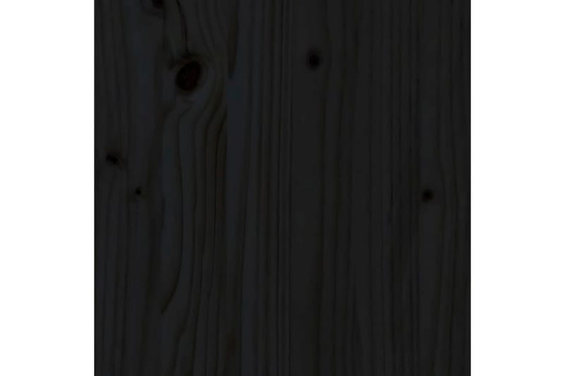 Sengeramme svart heltre furu 100x200 cm - Svart - Møbler - Senger - Sengeramme & sengestamme