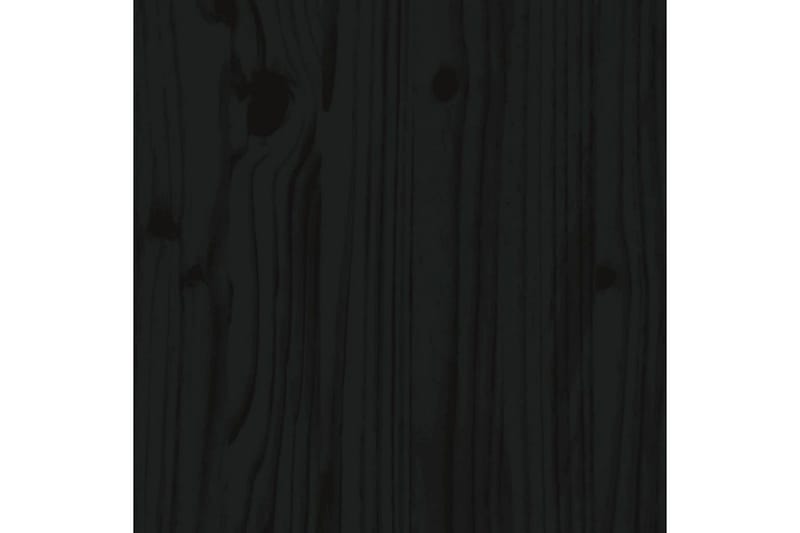 Sengeramme svart heltre furu 135x190 cm 4FT6 Double - Svart - Møbler - Senger - Sengeramme & sengestamme