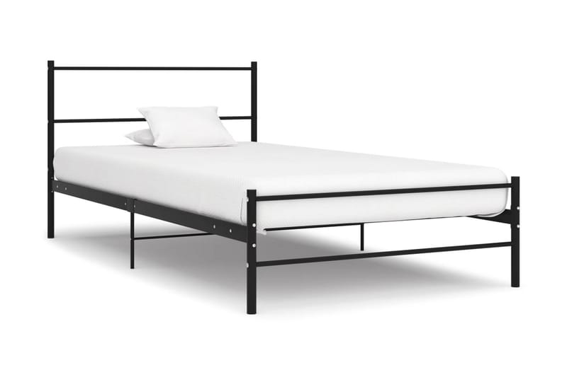 Sengeramme svart metall 90x200 cm - Møbler - Senger - Sengeramme & sengestamme