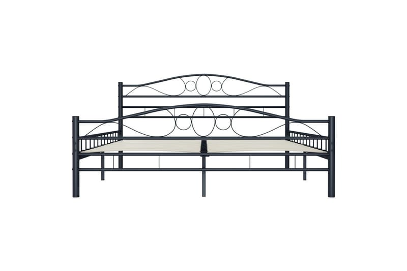 Sengeramme svart stål 160x200 cm - Møbler - Senger - Sengeramme & sengestamme