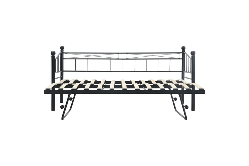 Sengeramme svart stål 180x200/90x200 - Møbler - Senger - Sengeramme & sengestamme