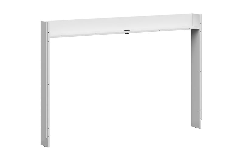 Alginet Sengeskinne 12x138 cm med USB - Natur / hvit høyglans - Møbler - Senger - Sengetilbehør & sengegavl - Oppbevaring til senger