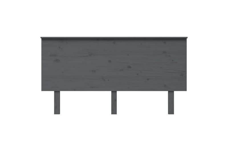 Sengegavl grå 154x6x82,5 cm heltre furu - Grå - Møbler - Senger - Sengetilbehør & sengegavl - Sengegavl