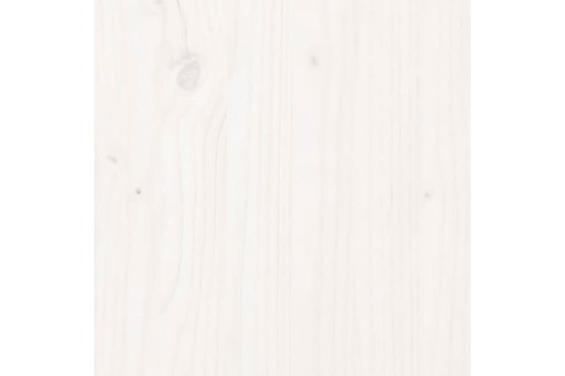 Sengegavl hvit 125,5x4x100 cm heltre furu - Hvit - Møbler - Senger - Sengetilbehør & sengegavl - Sengegavl