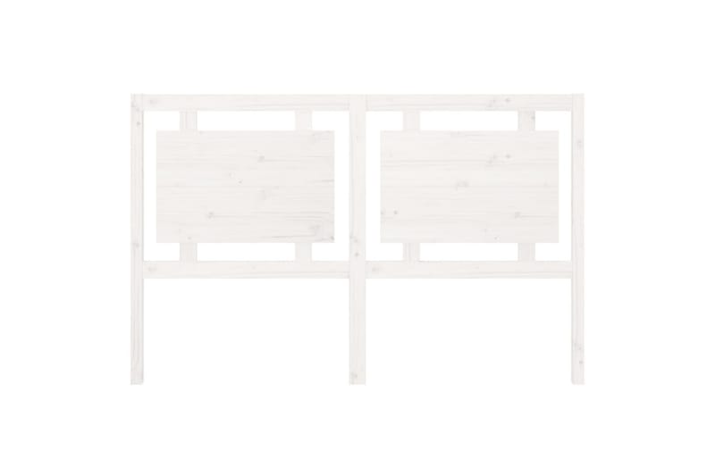 Sengegavl hvit 155,5x4x100 cm heltre furu - Hvit - Møbler - Senger - Sengetilbehør & sengegavl - Sengegavl