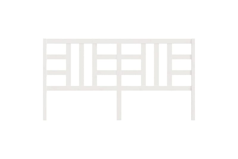 Sengegavl hvit 186x4x100 cm heltre furu - Hvit - Møbler - Senger - Sengetilbehør & sengegavl - Sengegavl