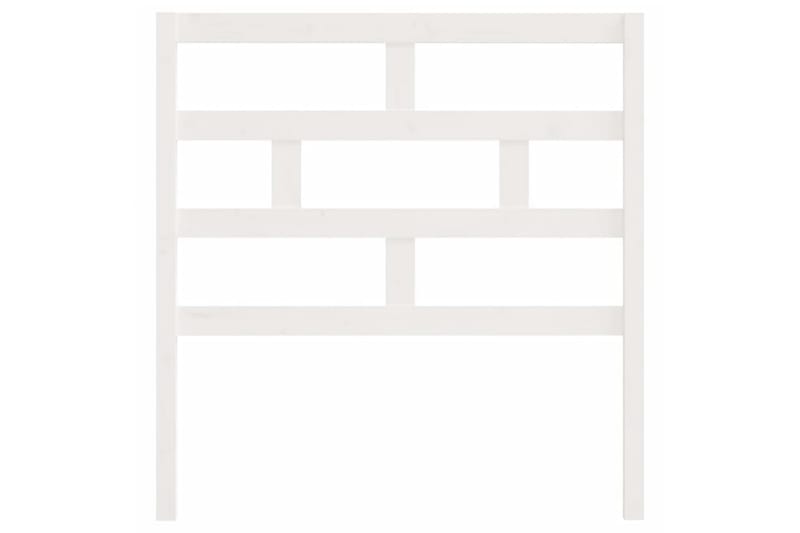 Sengegavl hvit 81x4x100 cm heltre furu - Hvit - Møbler - Senger - Sengetilbehør & sengegavl - Sengegavl