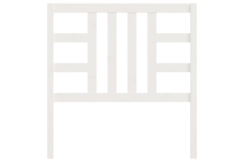 Sengegavl hvit 96x4x100 cm heltre furu - Hvit - Møbler - Senger - Sengetilbehør & sengegavl - Sengegavl
