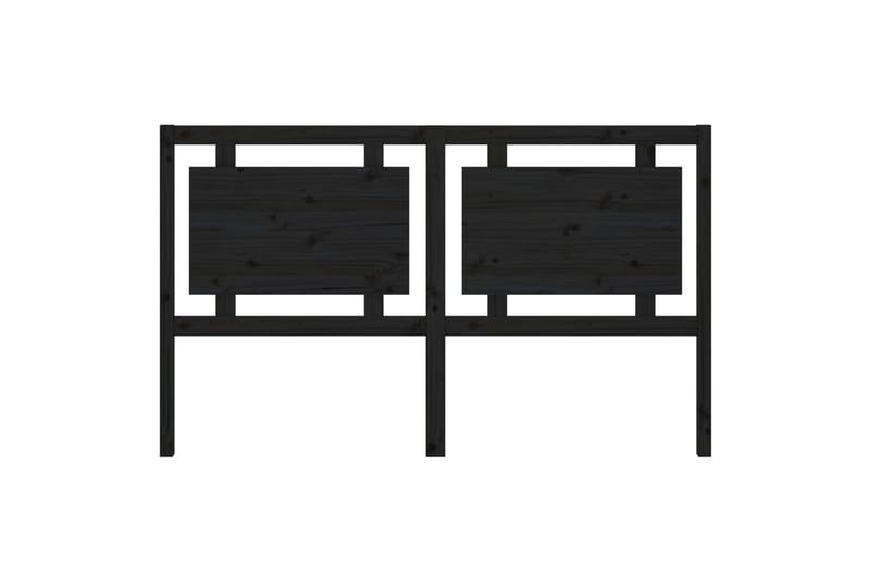 Sengegavl svart 165,5x4x100 cm heltre furu - Svart - Møbler - Senger - Sengetilbehør & sengegavl - Sengegavl
