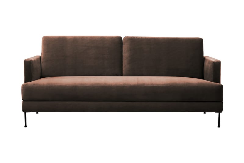Fluente 3-seter Sofa - Brun - Møbler - Sofaer - Fløyel sofaer