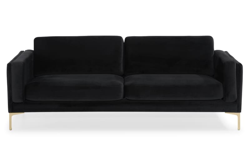 Jabin 3-seter Sofa - Svart - Møbler - Sofaer - 3 seters sofa