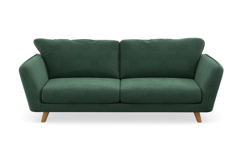 Trend Lyx 3-seter Sofa - Grønn Fløyel - Møbler - Sofaer - Skinnsofaer