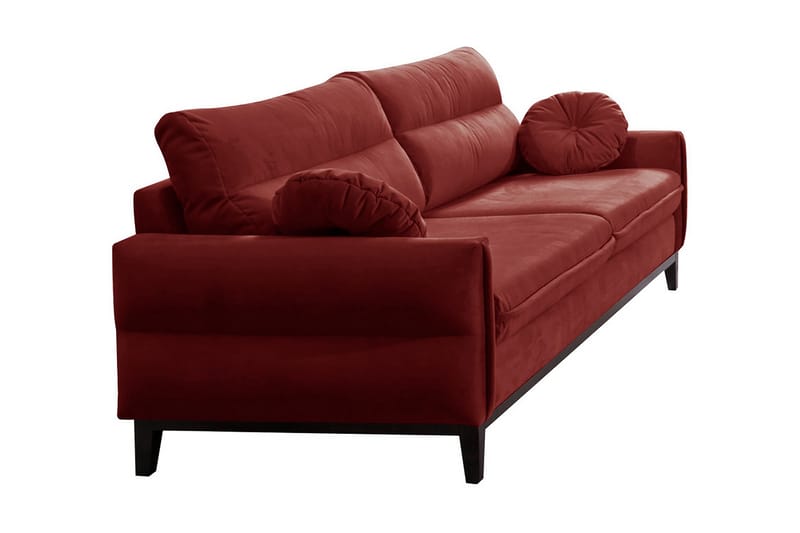 Yalungu Sofa - Rød - Møbler - Sofaer - Fløyel sofaer
