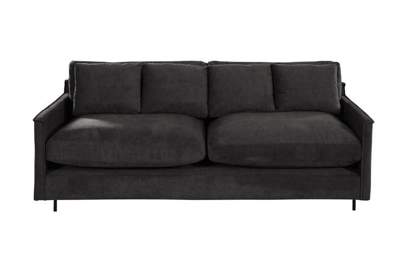 Zupran 3-seters Sofa - Mørkegrå - Møbler - Stoler & lenestoler - Lenestoler