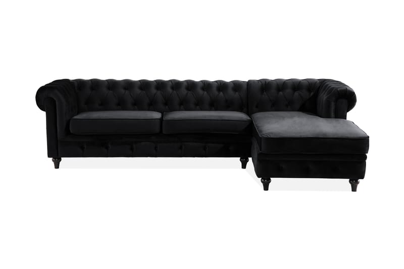 Callahan Hjørnesofa - Svart - Møbler - Sofaer - Sofaer med sjeselong - 3 seters sofa med divan
