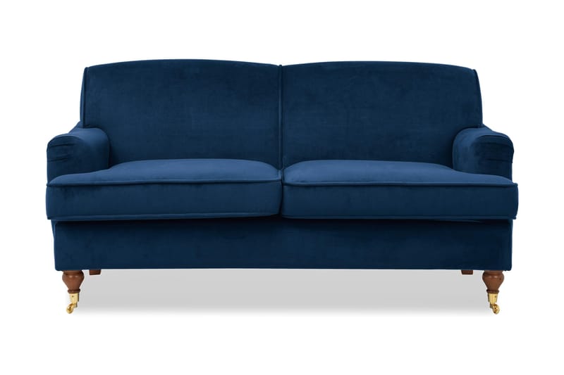 Bracknell 2-seters Sofa Fløyel - Mørkeblå - Møbler - Sofaer - Howard sofa