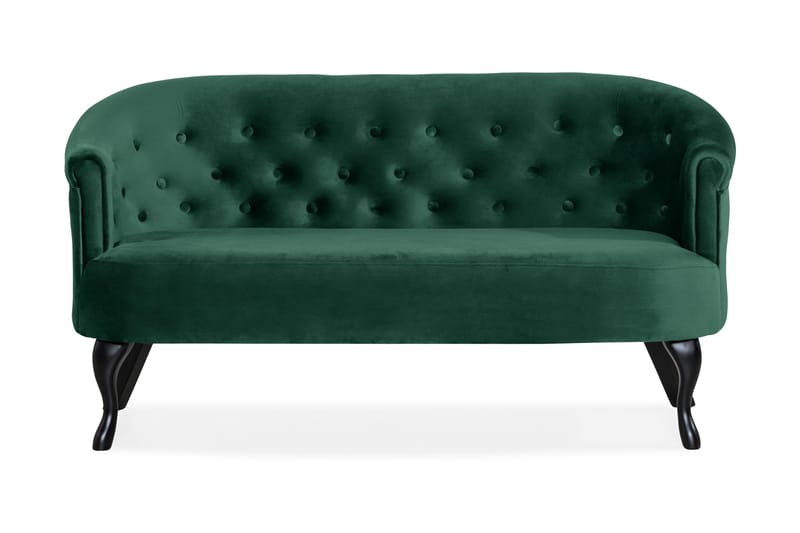 Dahlia Siss Sofa Fløyel - Mørkegrønn - Møbler - Sofaer - 2 seter sofa