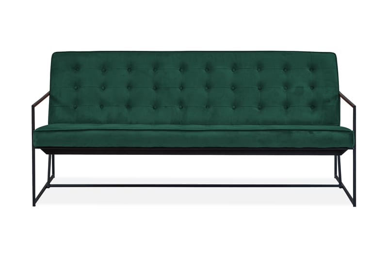 Indy Fløyelssofa - Mørkegrønn - Møbler - Sofaer - 4 seter sofa