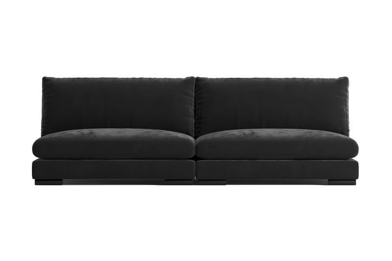 Noha Divanmodul Fløyel - Mørkegrå - Møbler - Sofaer - 2 seter sofa