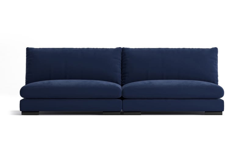 Noha Divanmodul Fløyel - Midnatt blå - Møbler - Sofaer - 2 seter sofa