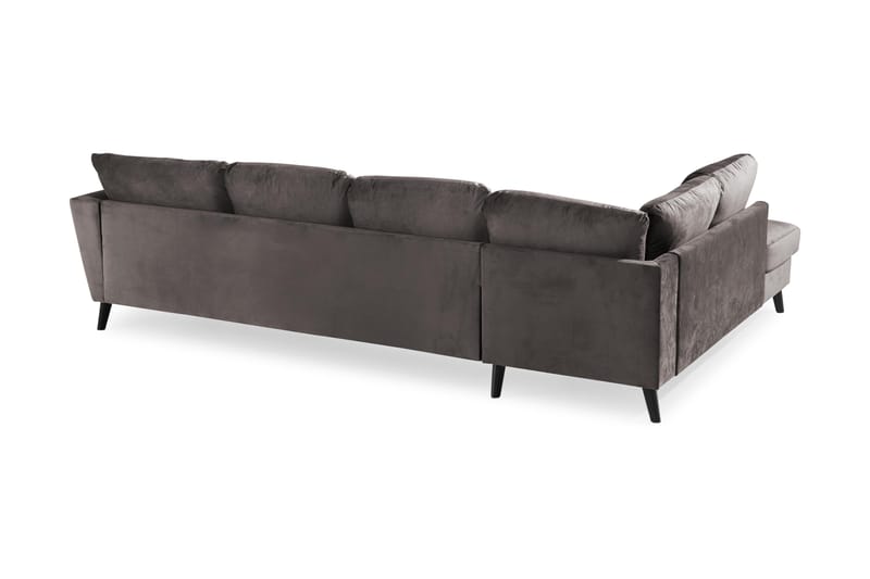 Trend U-sofa med Divan Høyre - Mørkegrå - Møbler - Sofaer - Fløyel sofaer