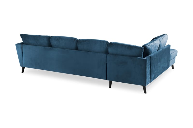 Trend U-sofa med Divan Høyre - Midnattsblå - Møbler - Sofaer - Fløyel sofaer
