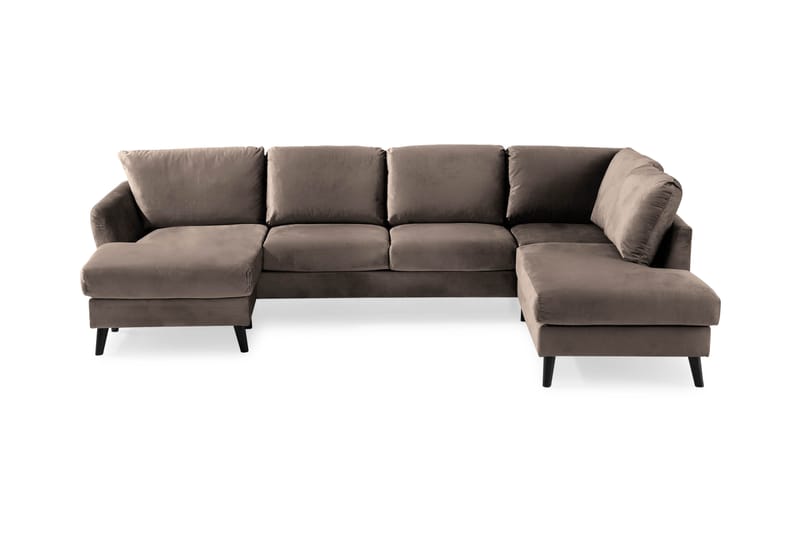 Trend U-sofa med Divan Venstre Fløyel