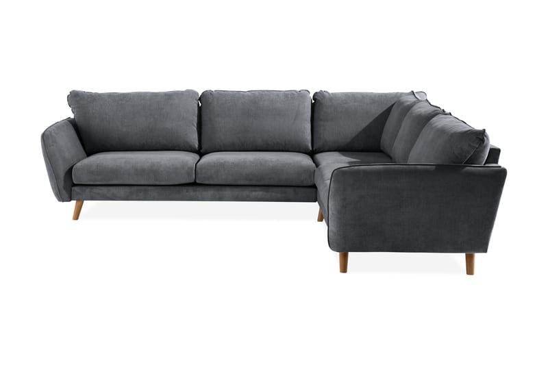 Trend Lyx Hjørnesofa Høyre - Mørkegrå/Eik - Møbler - Sofaer - Howard sofa