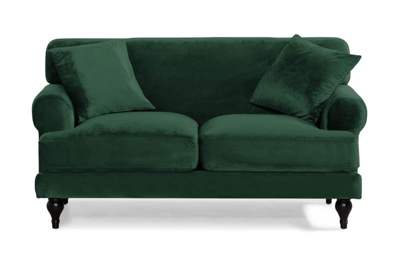 Amanda Fløyelssofa 2-seter - Mørkegrønn - Møbler - Sofaer - 2 seter sofa