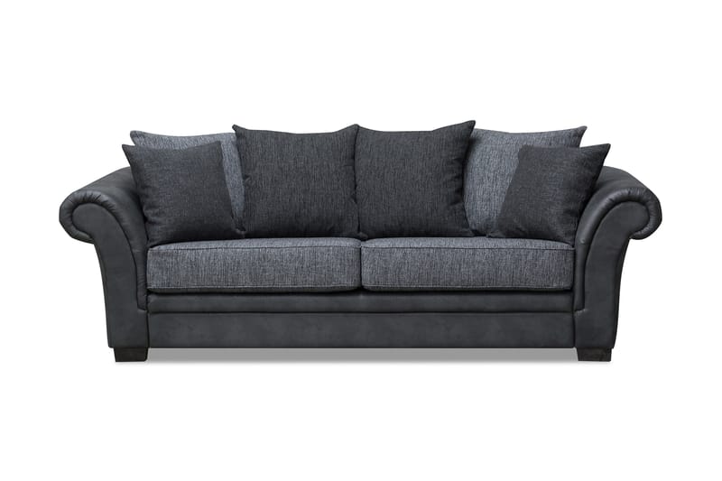 Toronto Sofa 3-Seter - Svart/Mørkegrå - Møbler - Sofaer - Howard sofa