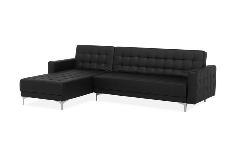 Aberdeen Hjørnesofa 267 cm - Svart - Møbler - Sofaer - Sofaer med sjeselong - 4 seters sofa med divan
