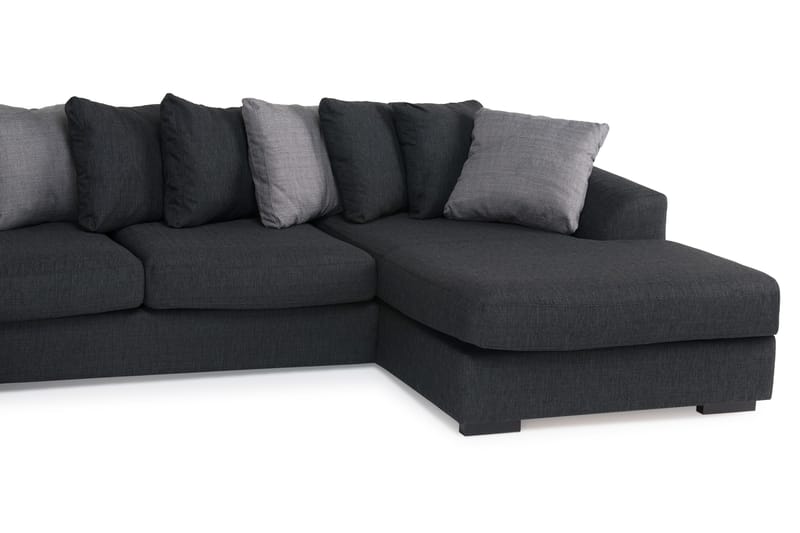 Alabama U-sofa med Divan Høyre - Mørkegrå - Møbler - Sofaer - Sofaer med sjeselong & U-sofaer