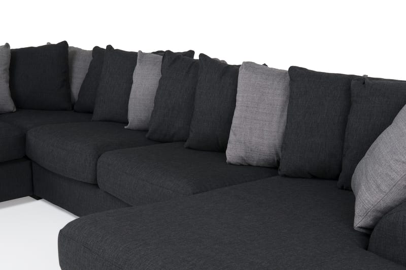 Alabama U-sofa med Divan Høyre - Mørkegrå - Møbler - Sofaer - Sofaer med sjeselong & U-sofaer
