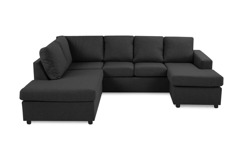 Crazy U-sofa Large Divan Høyre - Antrasitt - Møbler - Sofaer - Sofaer med sjeselong & U-sofaer