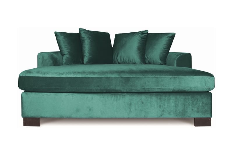 Monover Loveseat Fløyel - Grønn - Møbler - Sofaer - Sofaer med sjeselong - 2 seters sofa med divan