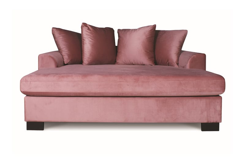 Monover Loveseat Fløyel - Rosa - Møbler - Sofaer - Sofaer med sjeselong - 2 seters sofa med divan